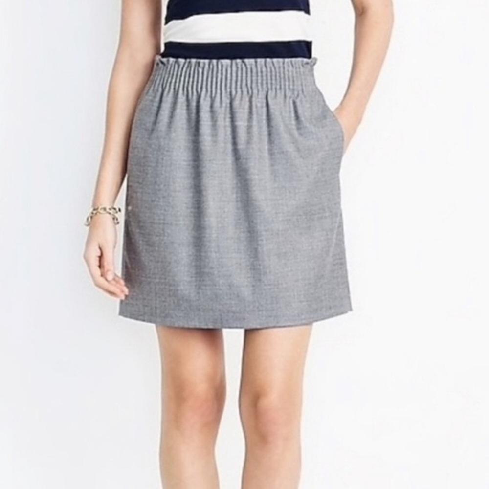 J. Crew Mercantile Paper Bag Waist Sidewalk Skirt